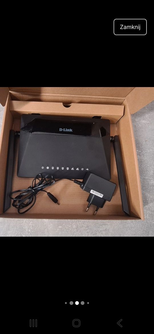 Modem LTE + ruter+wzmacniacz PoE+adaptery montażowe do elewacji
