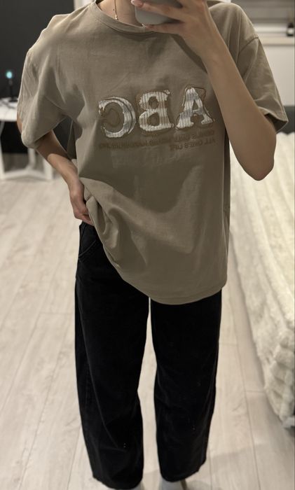 Футболка ABC, оверсайз