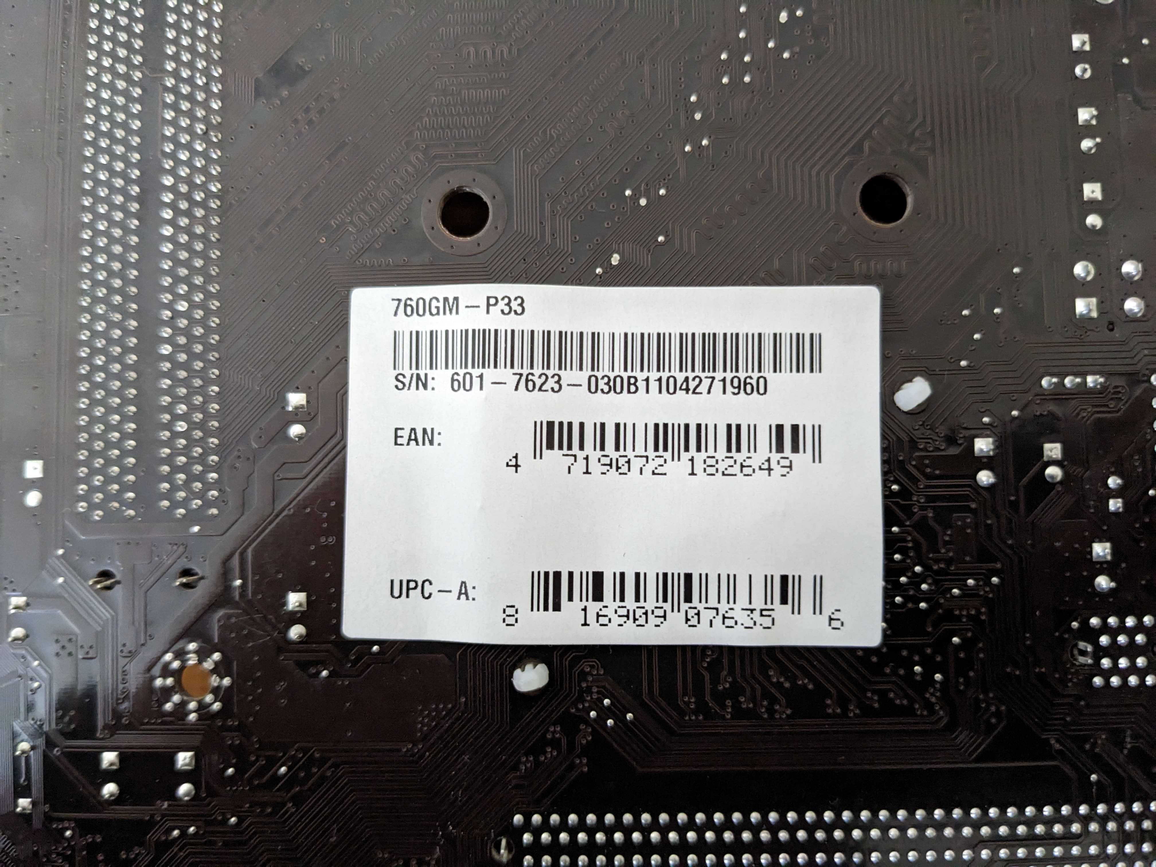 Материнская плата MSI 760GM-P33 (sAM3, AMD 760G, ATI Radeon HD3000)