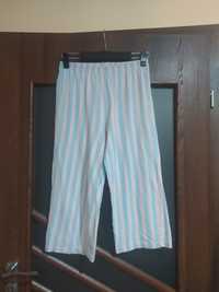 Spodnie piżamy rybaczki na 3/4 za kolana bawełniane elastyczne 36 S