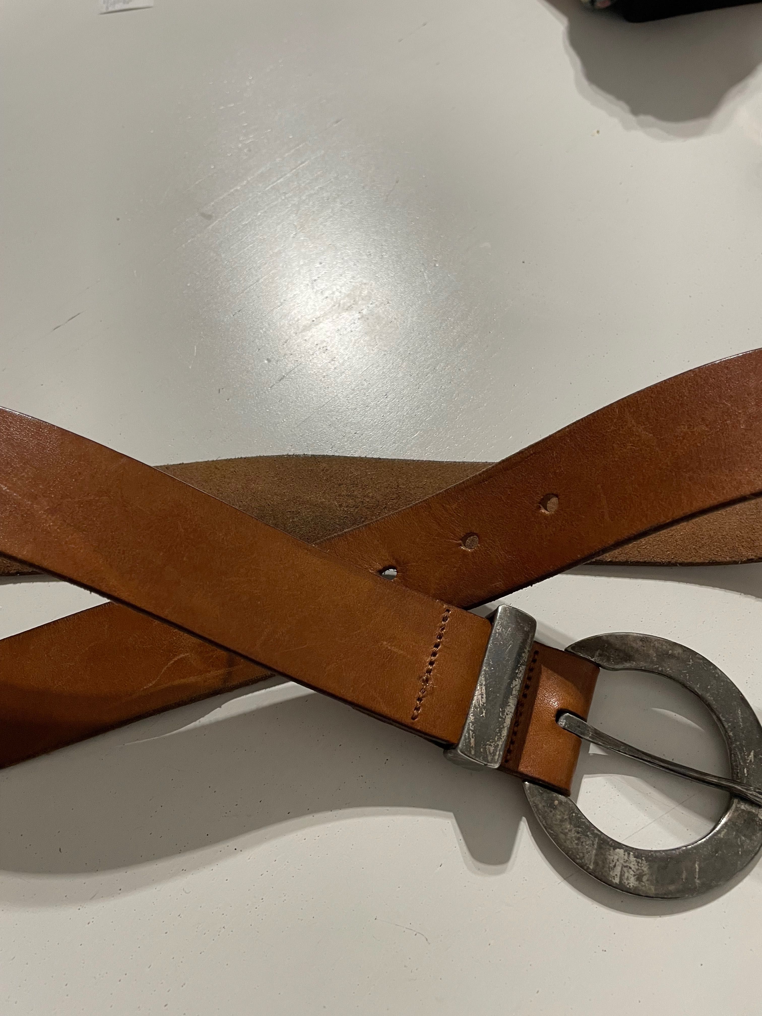 Pasek damski ESPRIT skórzany w stylu vintage