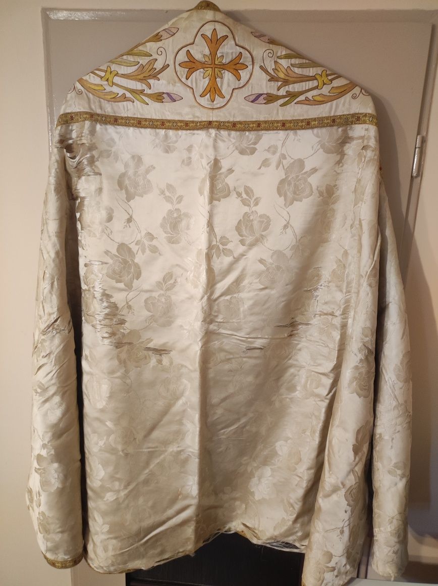 Stara kapa ornat dla księdza płaszcz liturgiczny
