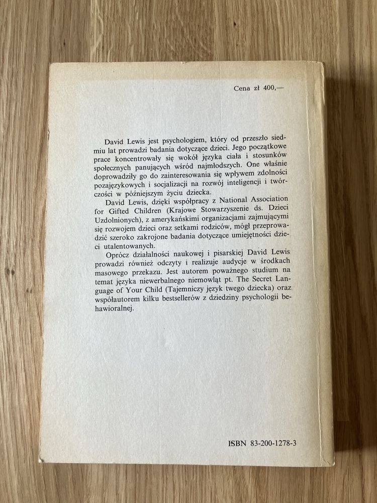 „Jak wychować zdolne dziecko David Lewis - rodzicielstwo wychowanie