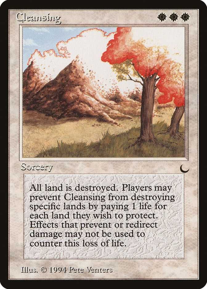 MtG Cleansing włoski Magic the Gathering karty