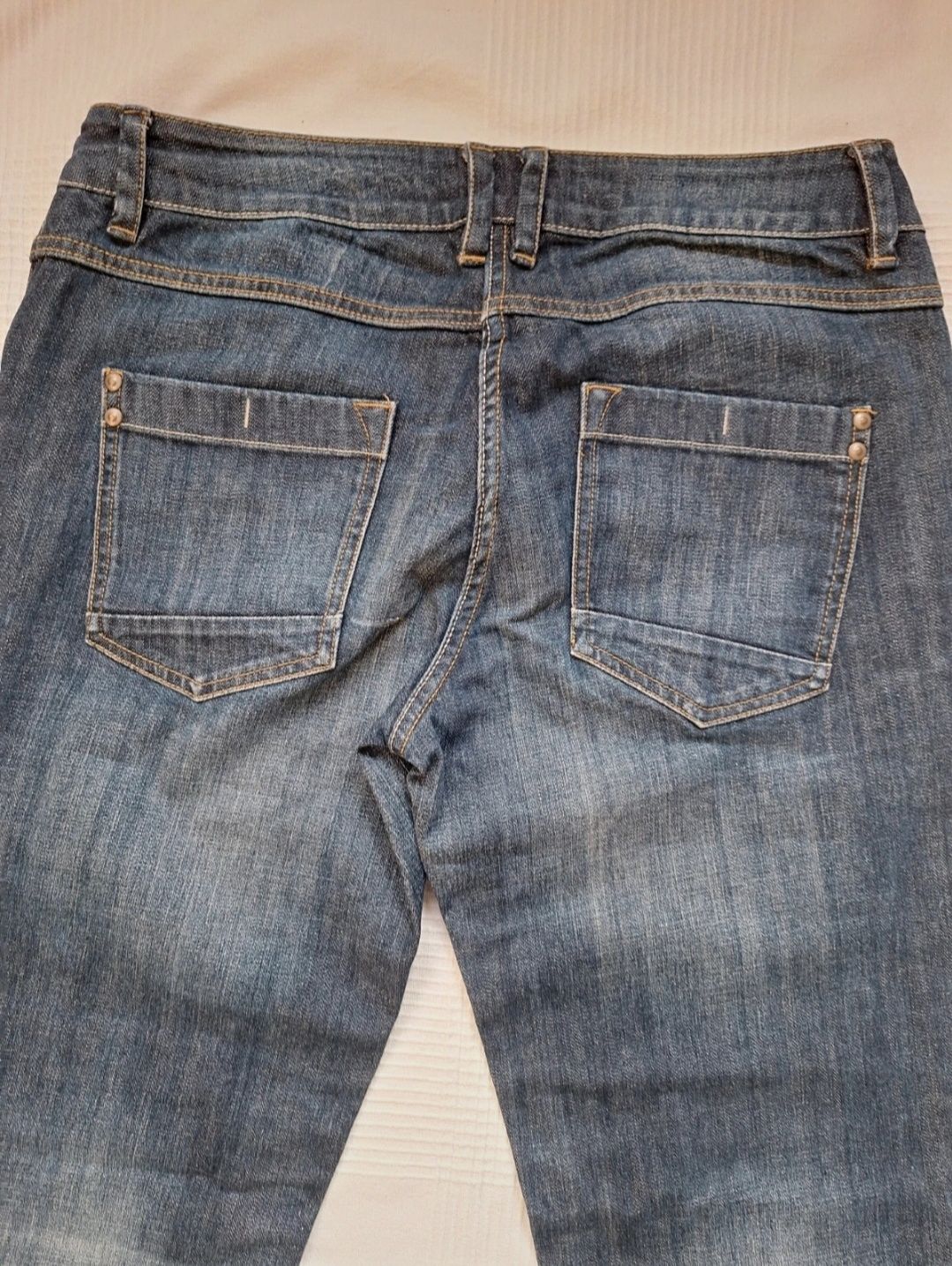 Damskie jeansy bootcut granatowe rozmiar L