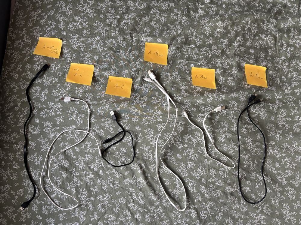 Kable usb micro usb/ typu c/ typu A