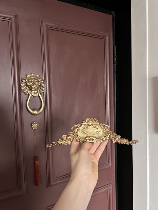 Ozdoba meblowa fronton okucie z brązu brąz mosiądzu antyk francja