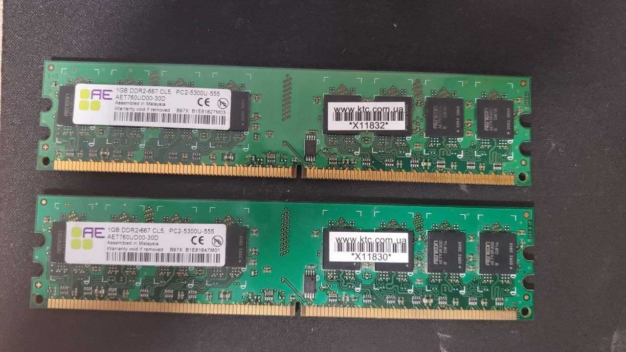 Оперативная память DDR2 2GB 2х1GB