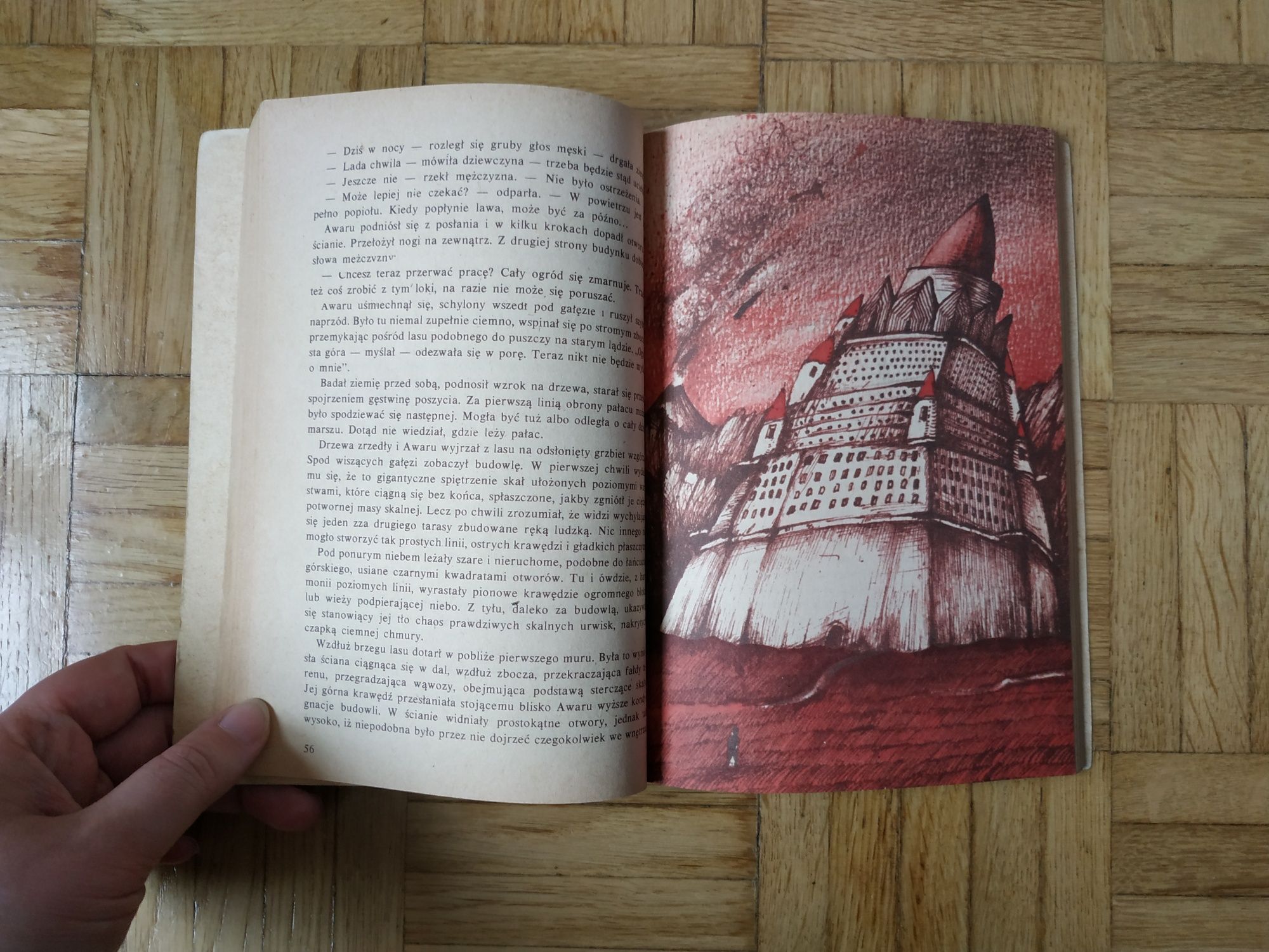 Kuczyński Maciej, Atlantyda wyspa ognia, ilustracje, książka 1984