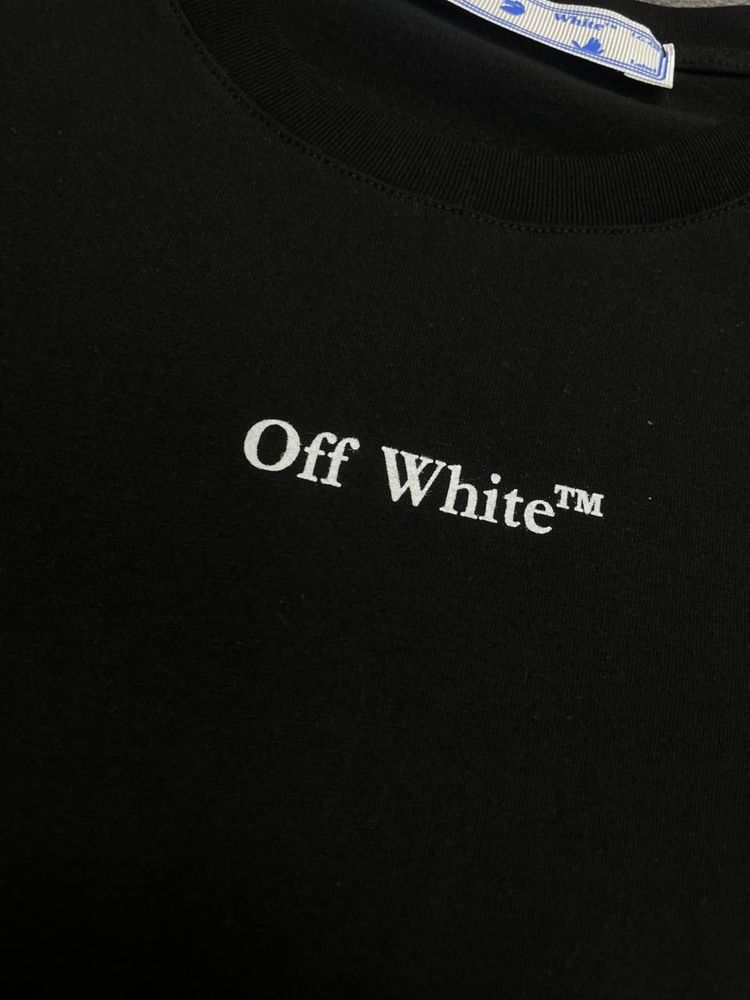 РАСПРОДАЖА -40% Женская футболка OFF WHITE WONAN біла чорна ЛЮКС s-xl