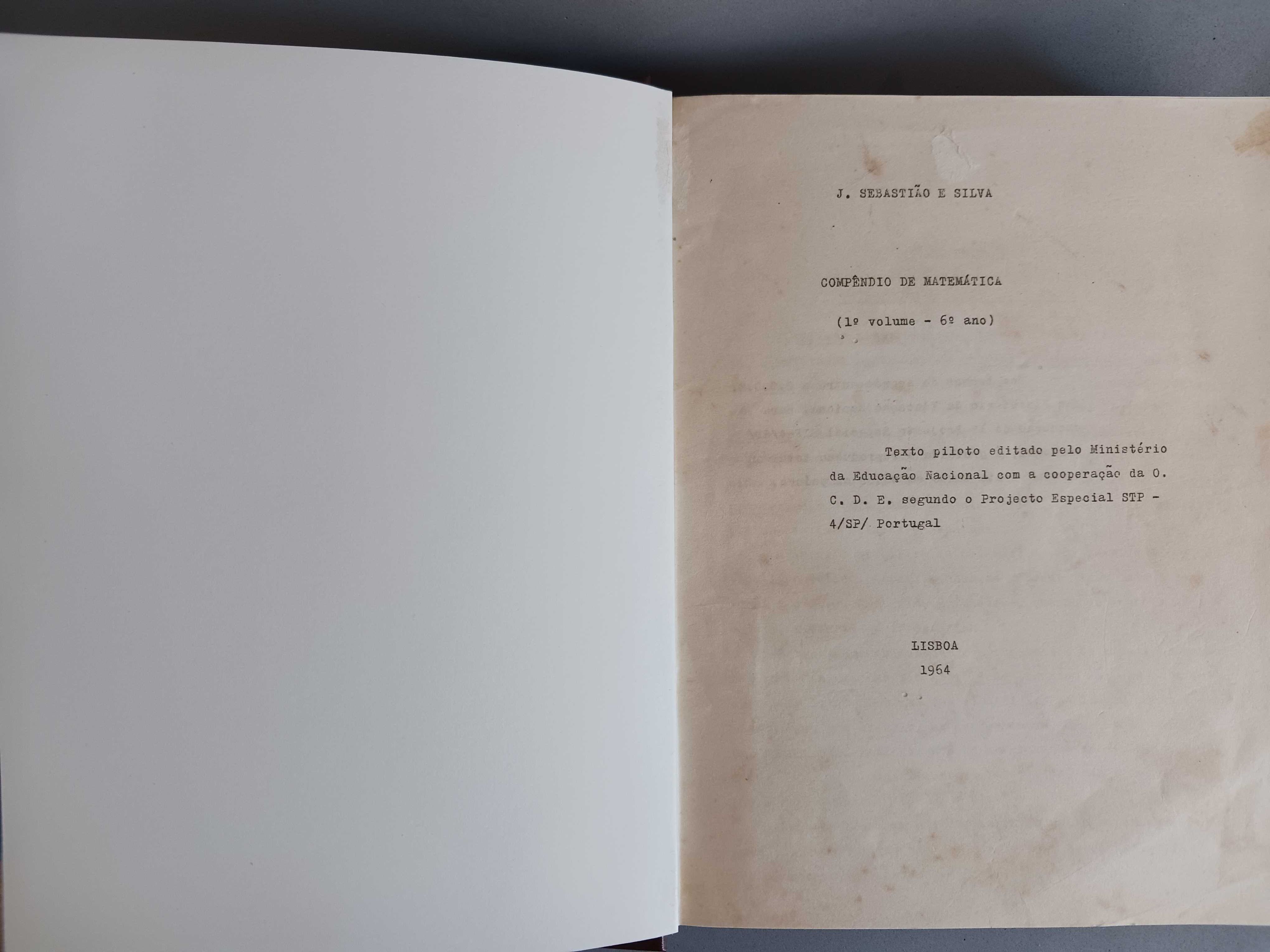 Sebenta do Compendio de Matemática de j. Sebastião e Silva de 1964-66