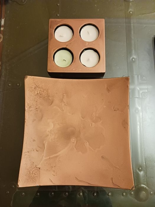 Conjunto suporte velas e prato