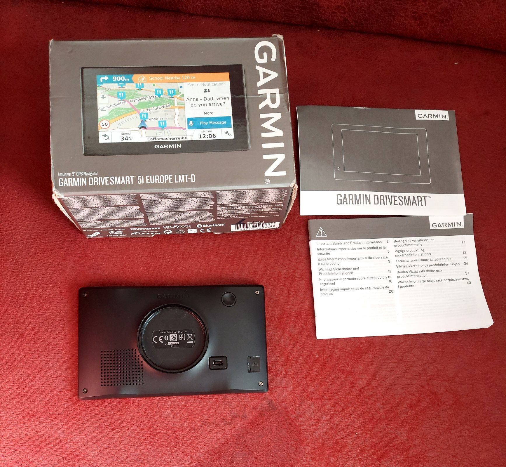 Автомобільний GPS Навігатор Garmin DriveSmart 51 EU LMT-D