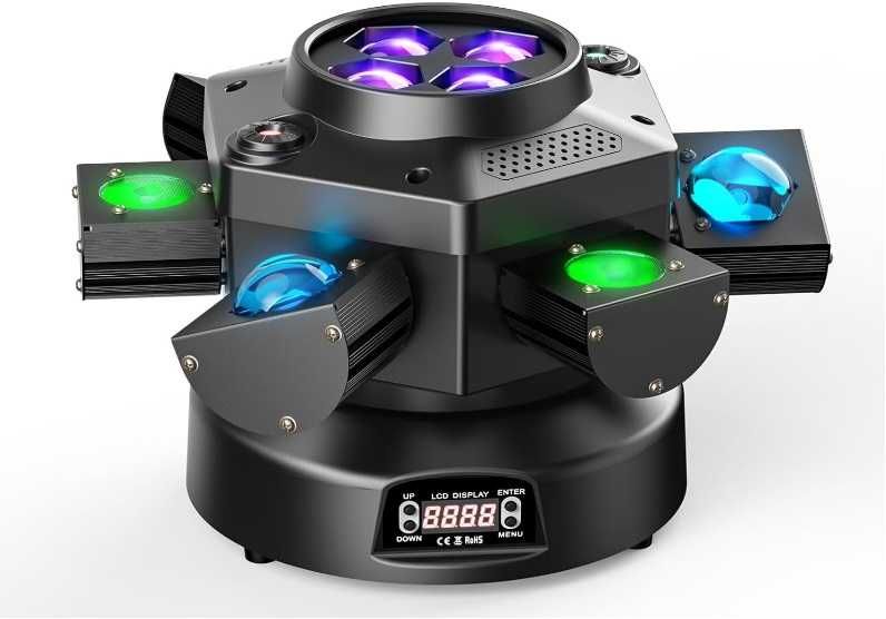 Moving Head 180W - LED RGBW / DMX / 19 Canais