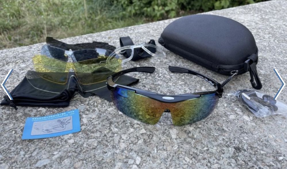 Тактические очки OAKLEY Polarized/Тактичні військові окуляри 5 лінз