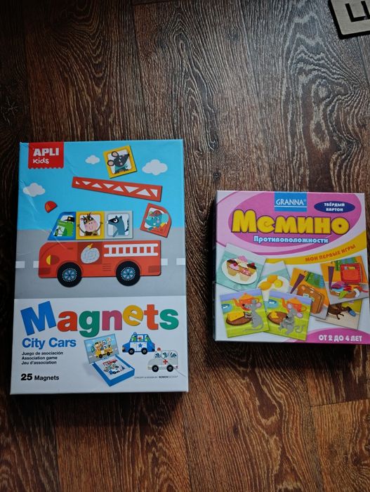 Магнітна гра Транспорт Картинки Протилежності Granna