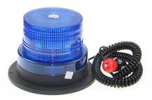 LAMPA Ostrzegawcza STROBO KOGUT LED 12-24V Magnes Niebieski