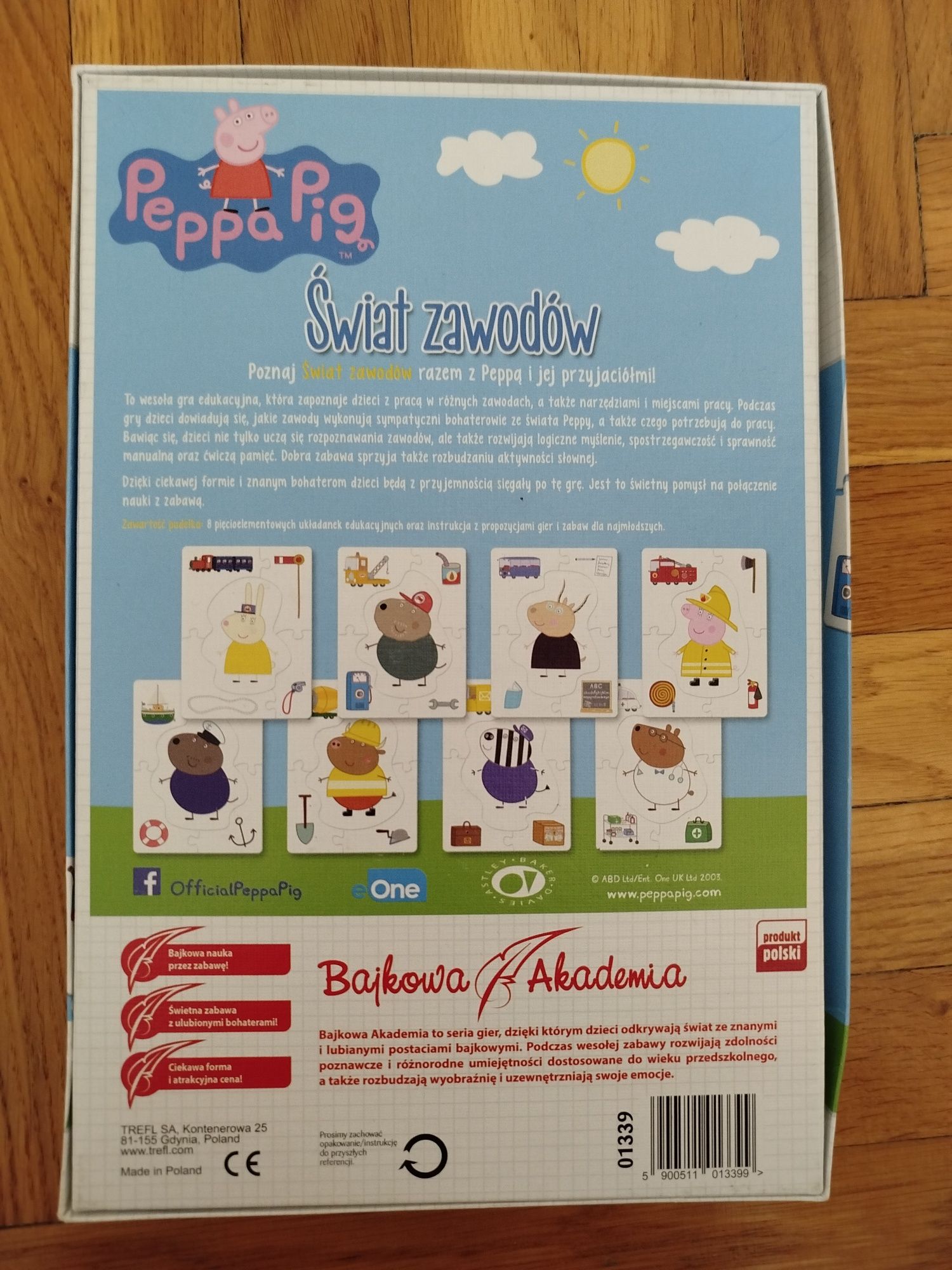 Puzzle 40 elementów 4+ Świnka Peppa Świat Zawodów firma Trefl