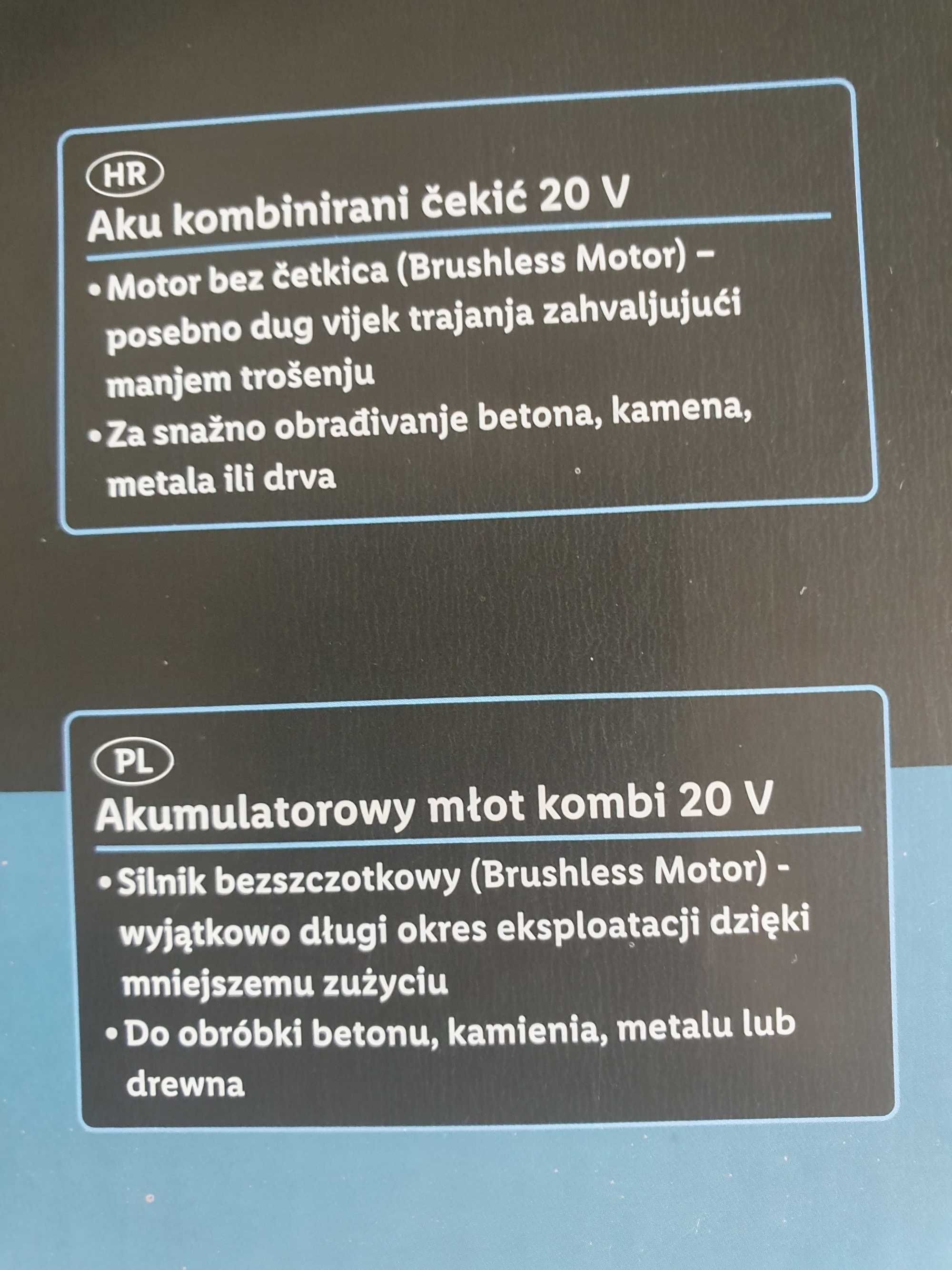 NOWA młotowiertarka Parkside PERFORMANCE 20V PKHAP 20-Li A1