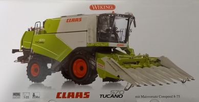 Kombajn Claas Tucano 570 Wiking 1:32 nie siku nie ros, nie britains