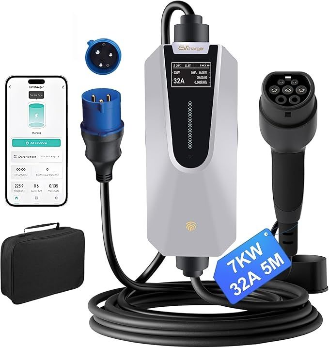 Carregador Portátil EV Tipo 2 – 7kW | Hexinex – 120 €