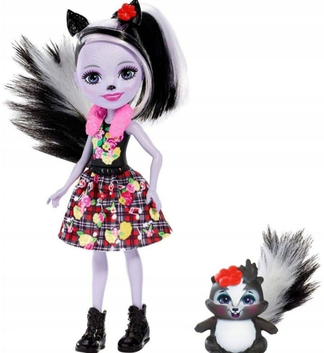 Lalka Mattel Enchantimals Sage Skunk + Caper FXM72
SAGE SKUNK+ZWIERZĄT