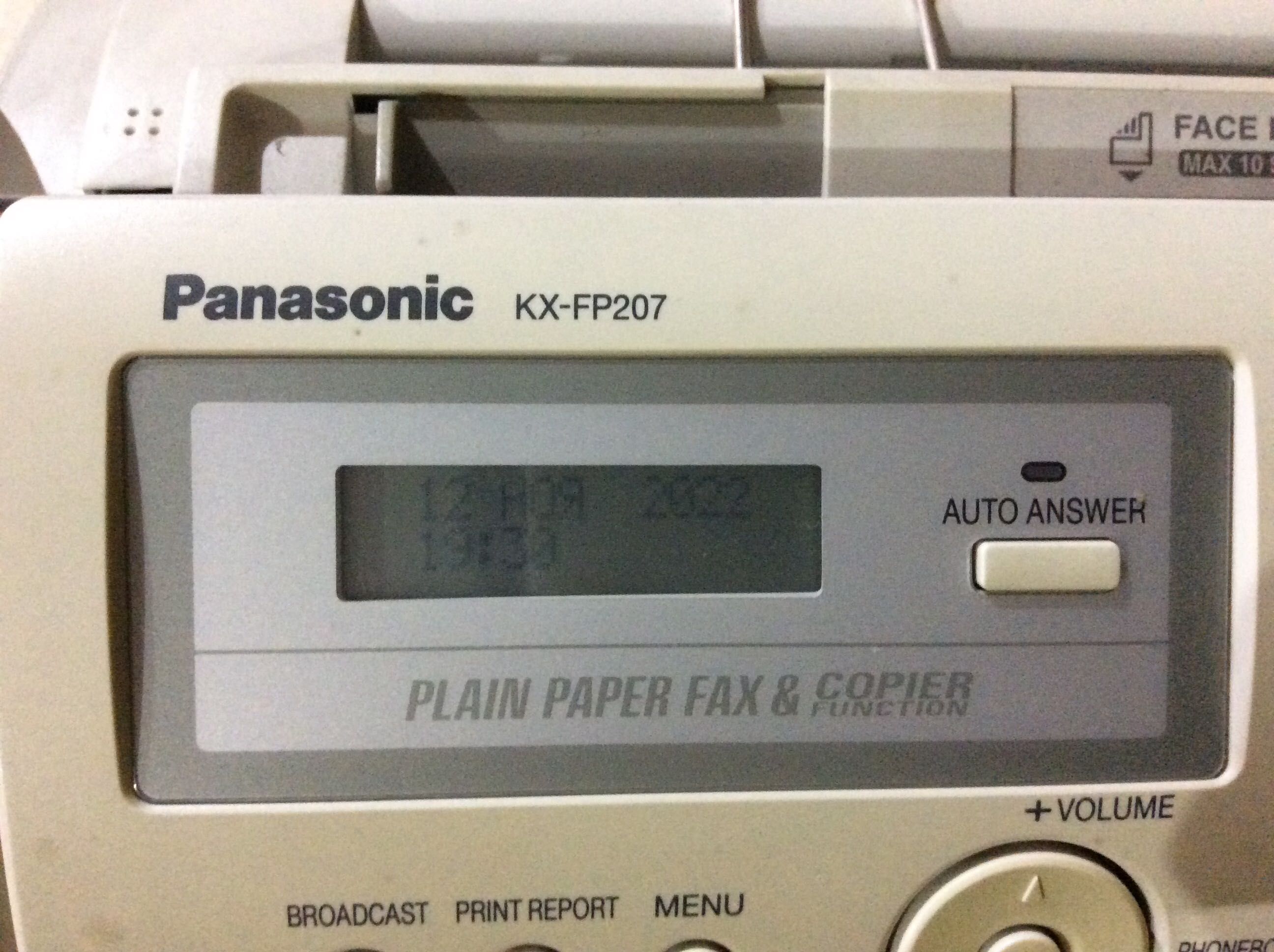 Факс Panasonic KX-FP 207