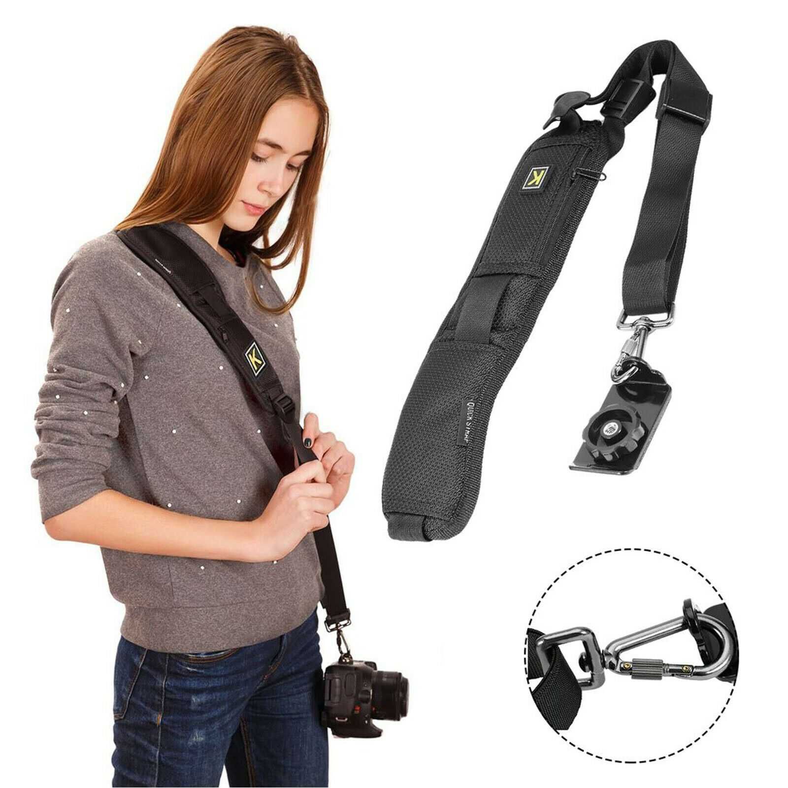 Alça Suporte Camera DSLR (Quick Strap) Correia Ombro Peito NOVO