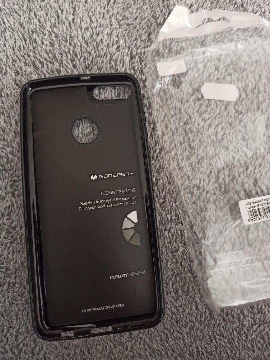 Nowe czarne Etui case do huawei Y9 2018