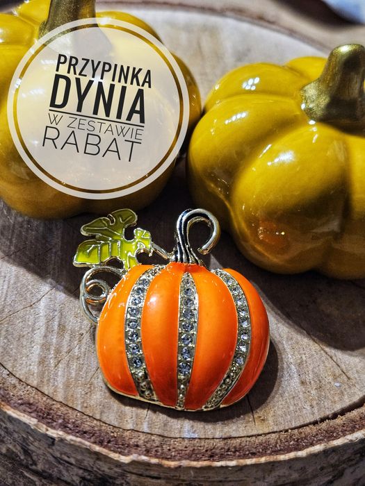 Przypinka broszka jesienna dynia Nowa halloween