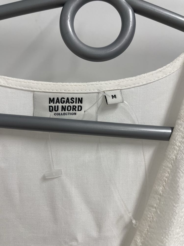 Elegancka sukienka Magasin du Nord – ecru/kremowa, rozm. M
