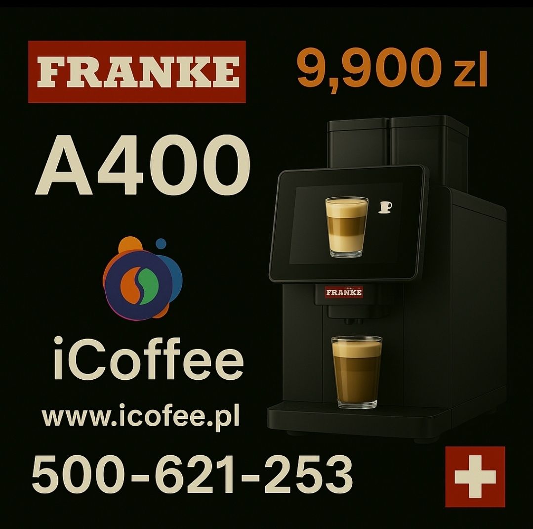 Franke A400 Ekspres jak na ORLEN do kawy. 12 miesiące gwarancji.