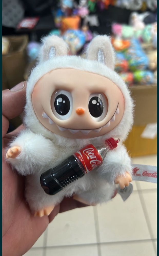 Лабубу Coca Cola м'яка  іграшка брелок
