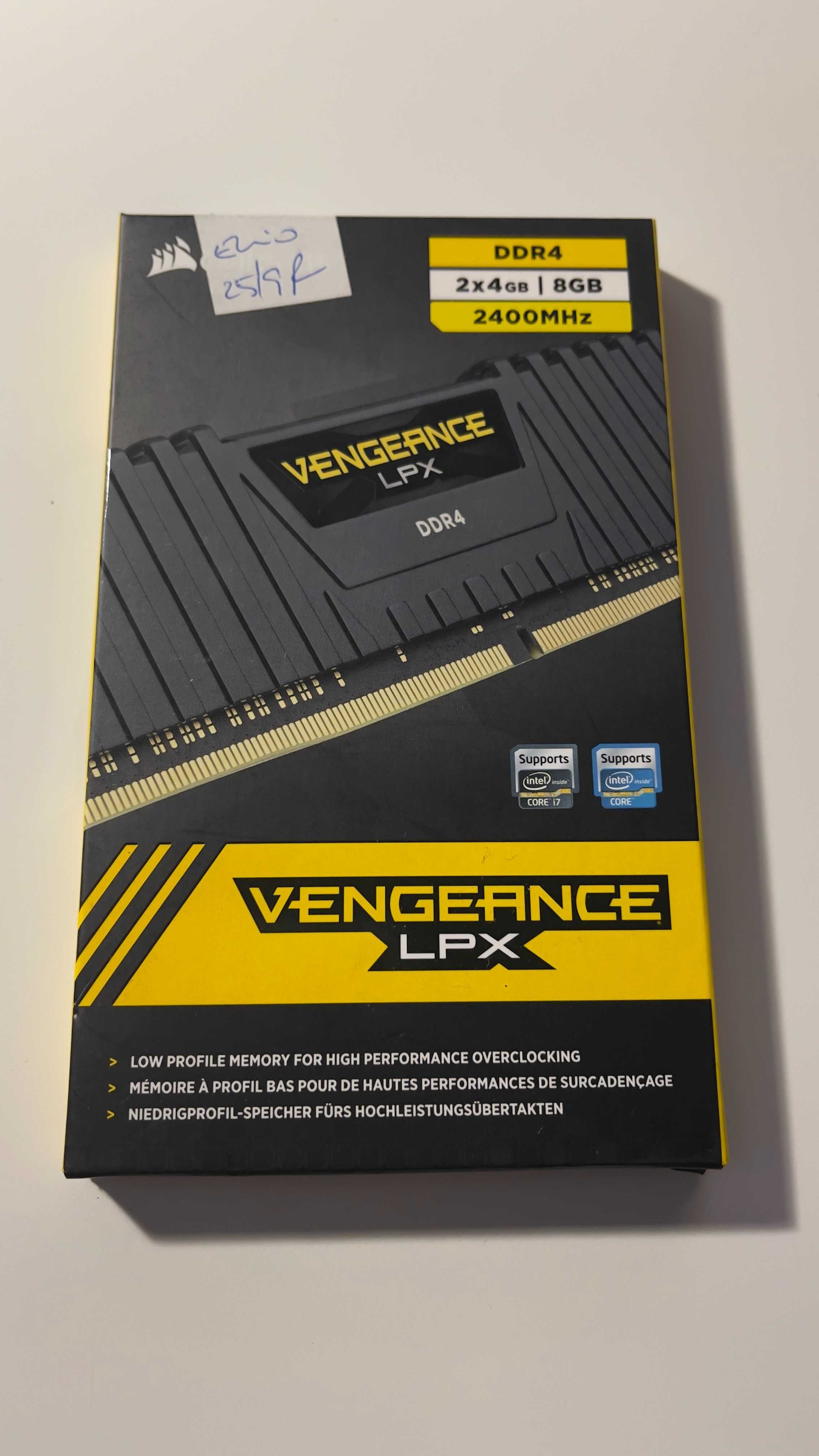 2 Memórias RAM 4GB Corsair LPX 2400MHz - Novas
