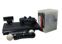 Zestaw konsola ps3 super slim 500gb + 2 x move + kamerka + gry