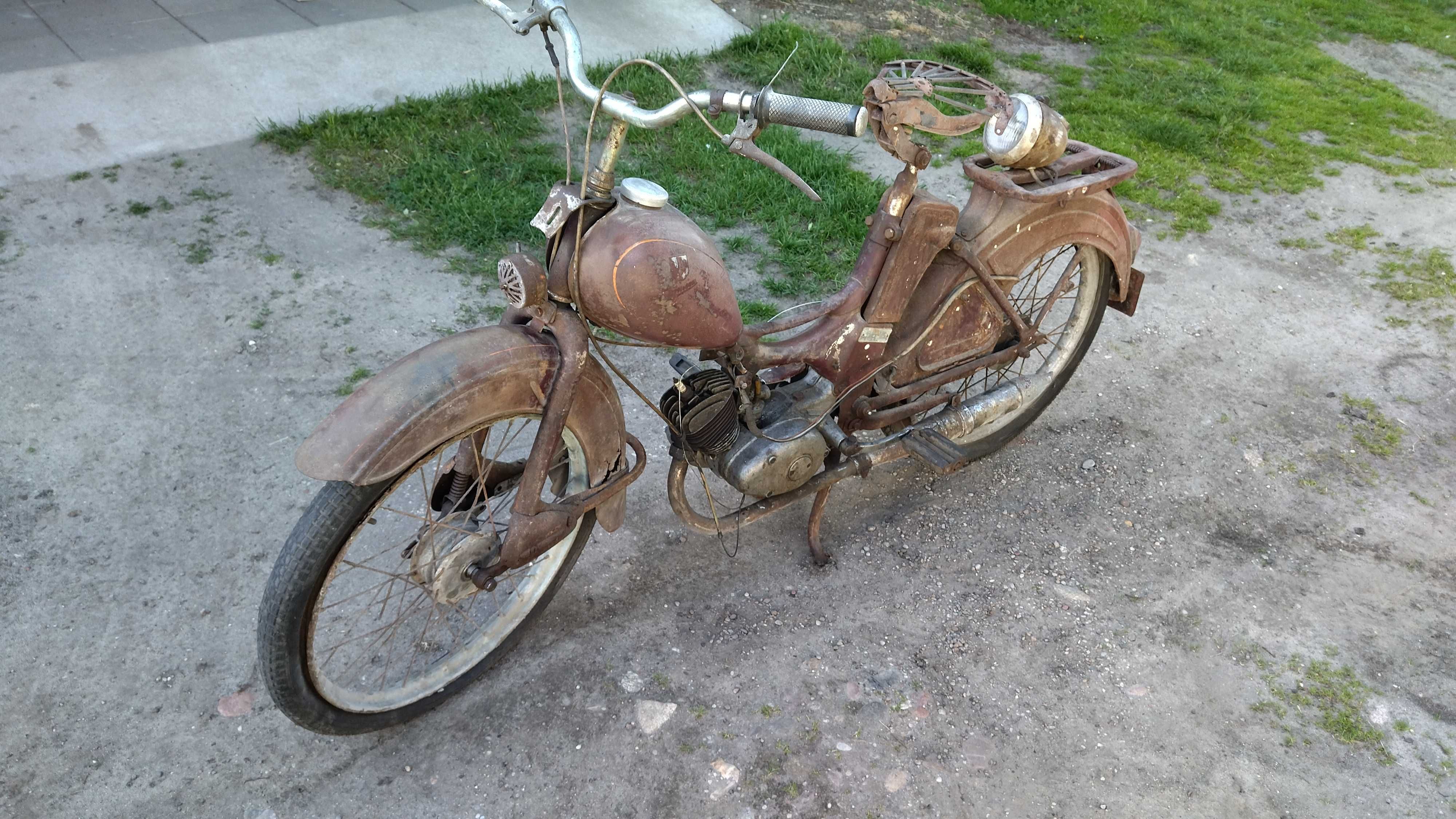 Simson Moped SR2 E 1960r. na pedały oryginał dokumenty zamiana Wsk Etz