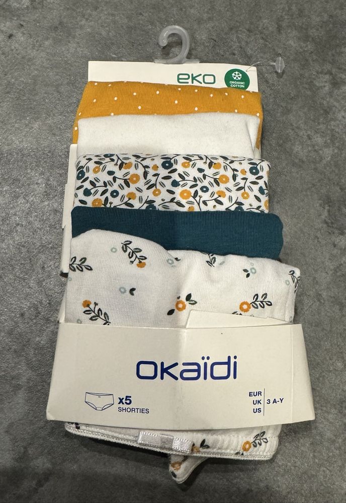 5 pak majtek dziecięcych Okaidi