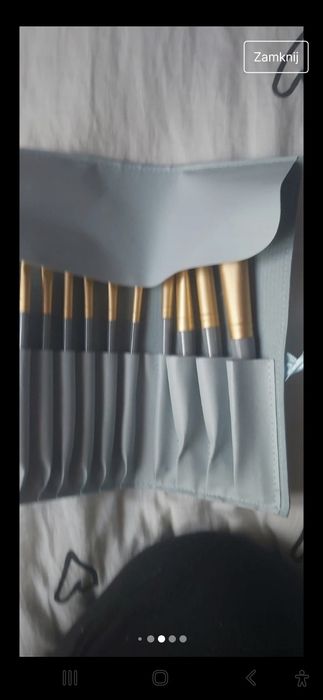 Nowy komplet  pędzli do makijażu