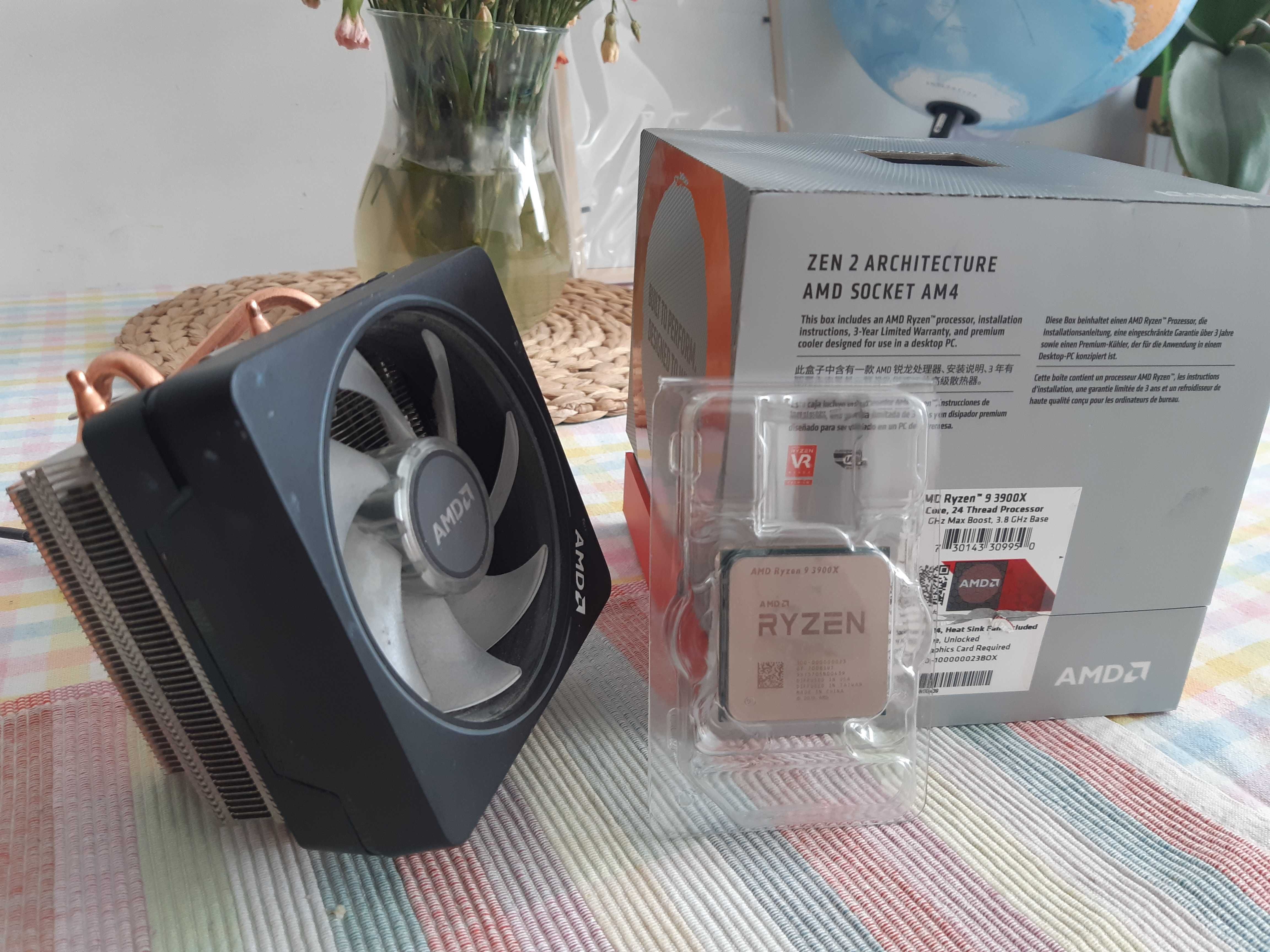 Procesor AMD Ryzen 3900x BOX 12rdzenie/24 wątki z AMD Wright Prism,