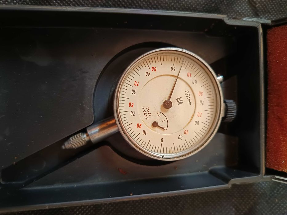 Czujnik zegarowy ИЧ 0-10 mm 0,01 mm – Made in USSR, w pudełku