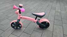 Rowerek biegowy Velo Yvolution / różowy / stan bardzo dobry