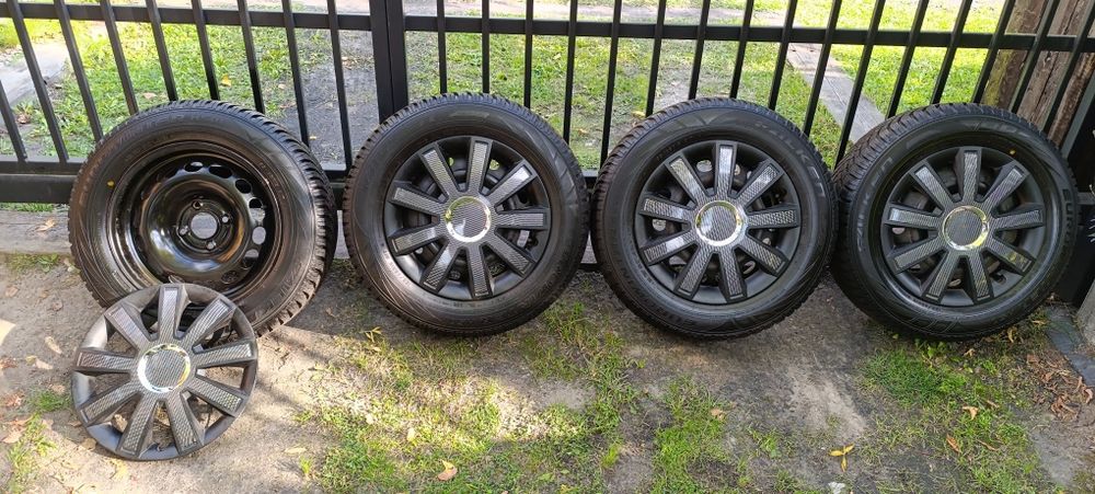 Sprzedam koła z zimowymi oponami. 195/65/15 rozstaw śrub 4x108 65.1