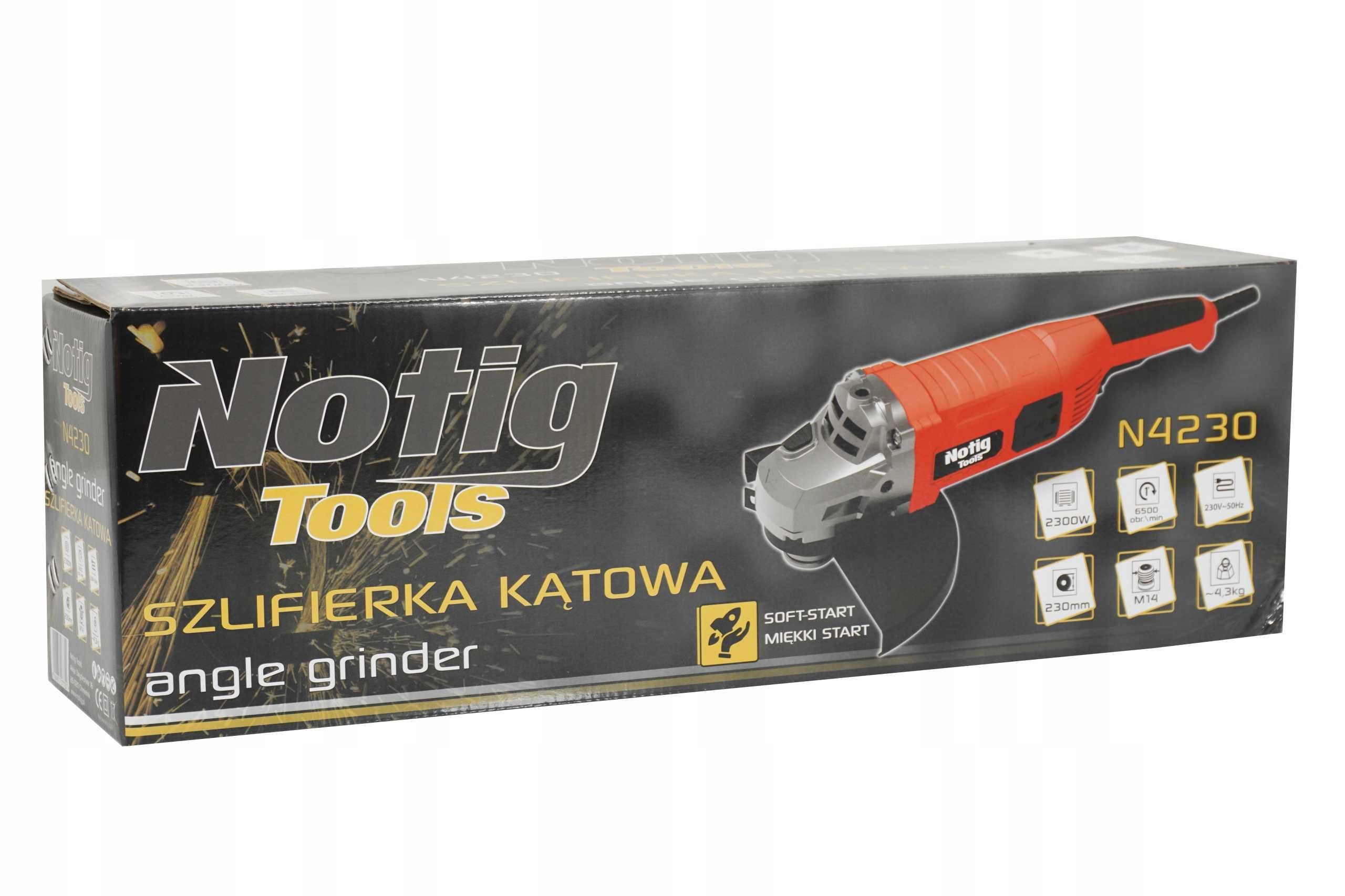 SZLIFIERKA KĄTOWA 230mm kątówka WOLNY START 2300W 2361