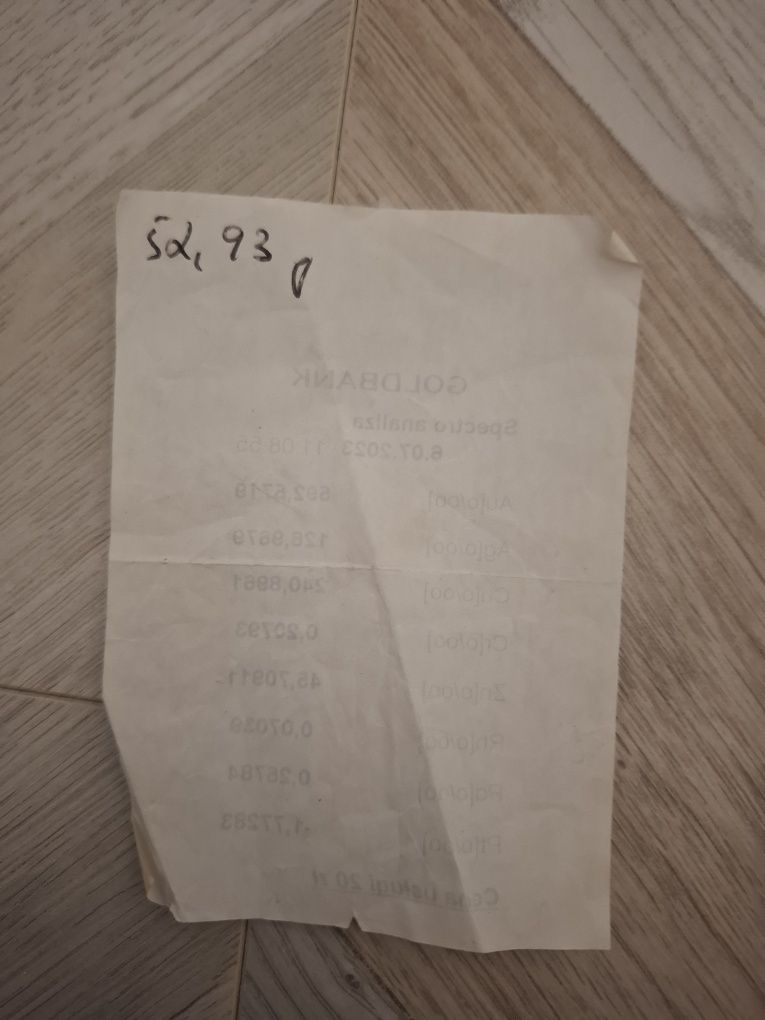 Ankier jak nówka 53gr 70cm 585 spektrometr