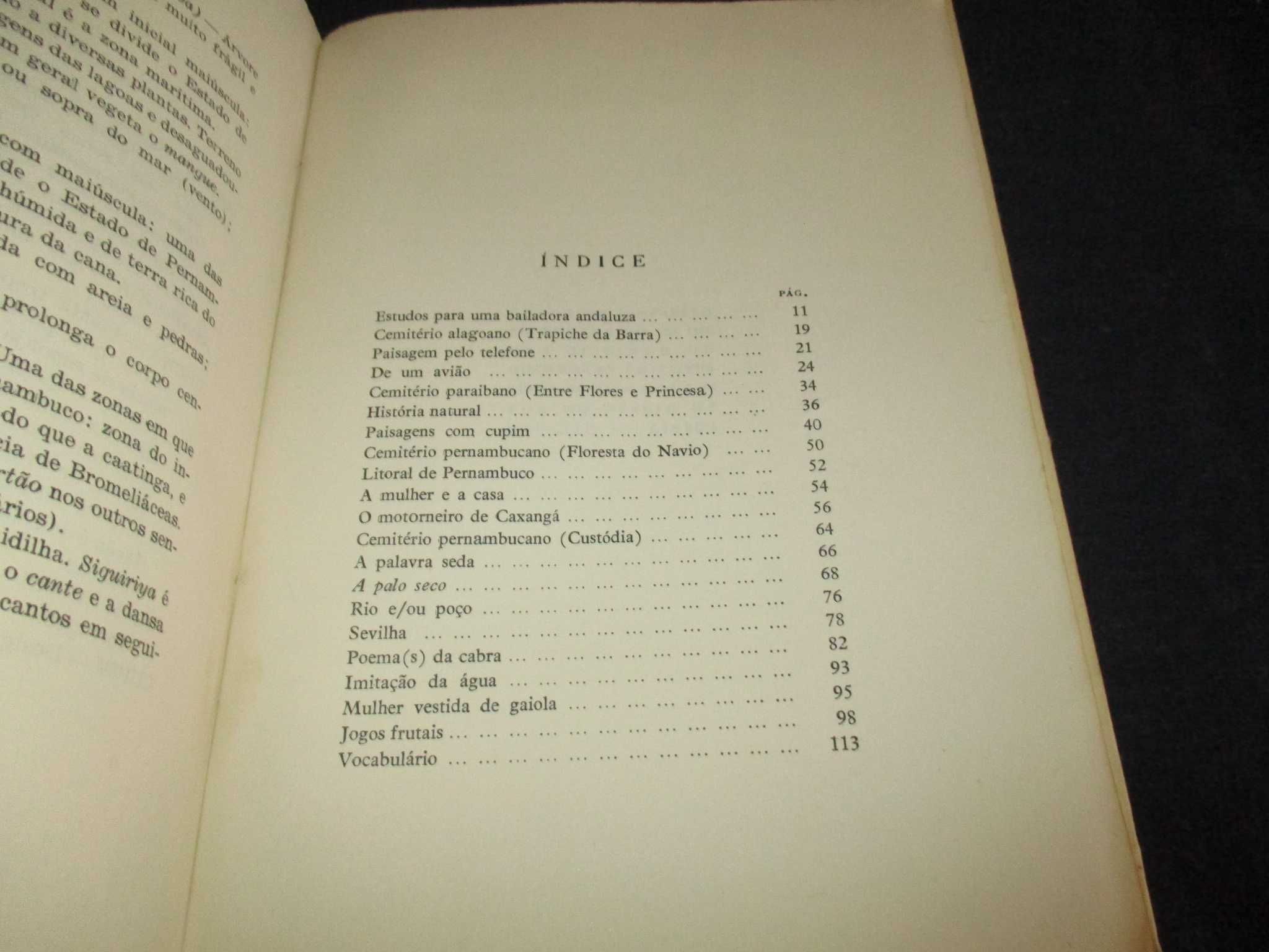 Livro Quaderna João Cabral de Melo Neto 1ª edição 1960