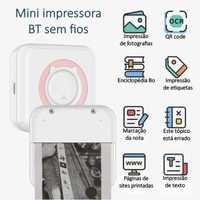 Mini impressora»Portátil»USB»Rolo de papel próprio»Casa/escritório