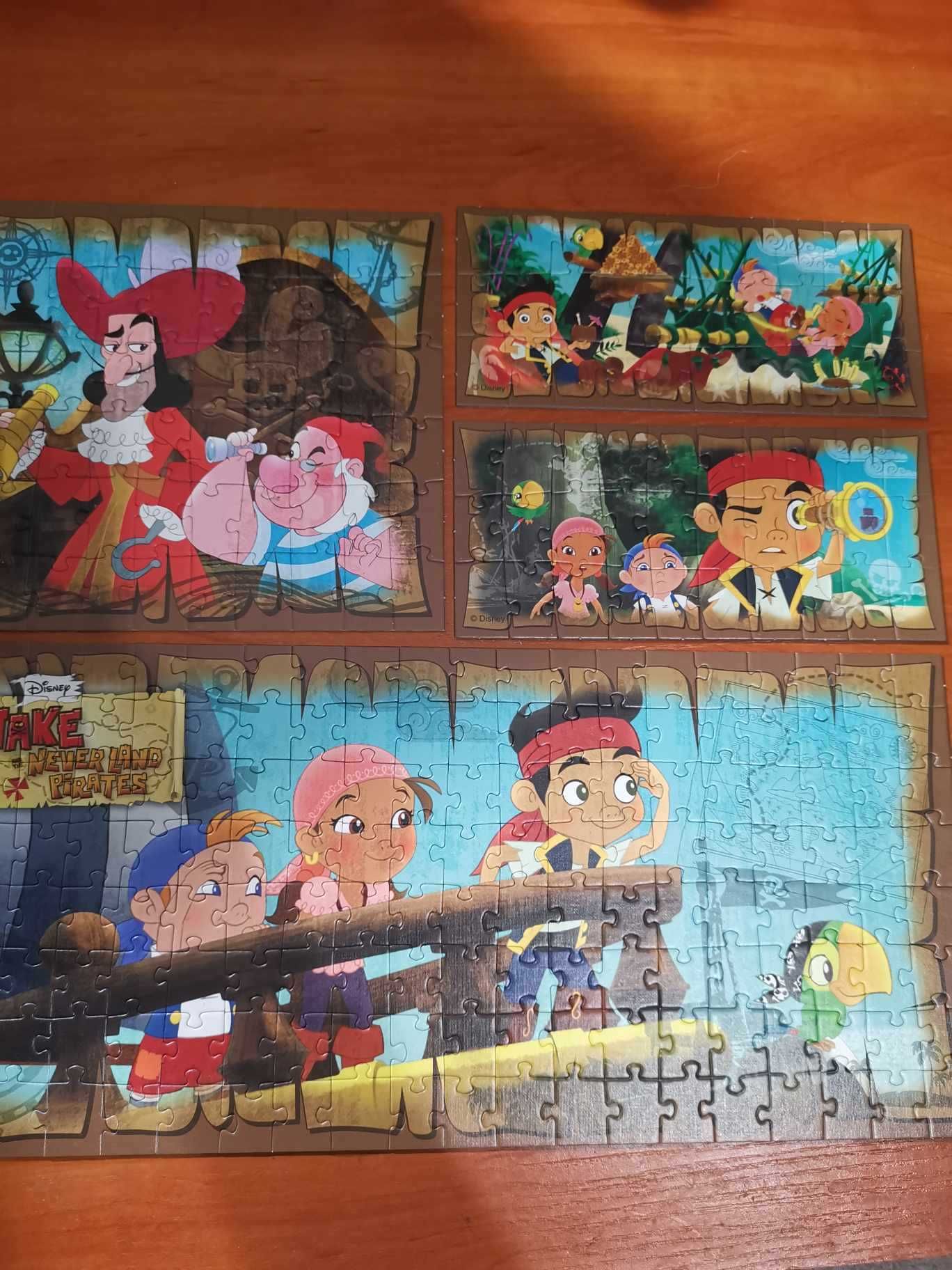 Disney Jake i piraci z Nibylandii Puzzle 160 Panorama Trefl Stan BDB