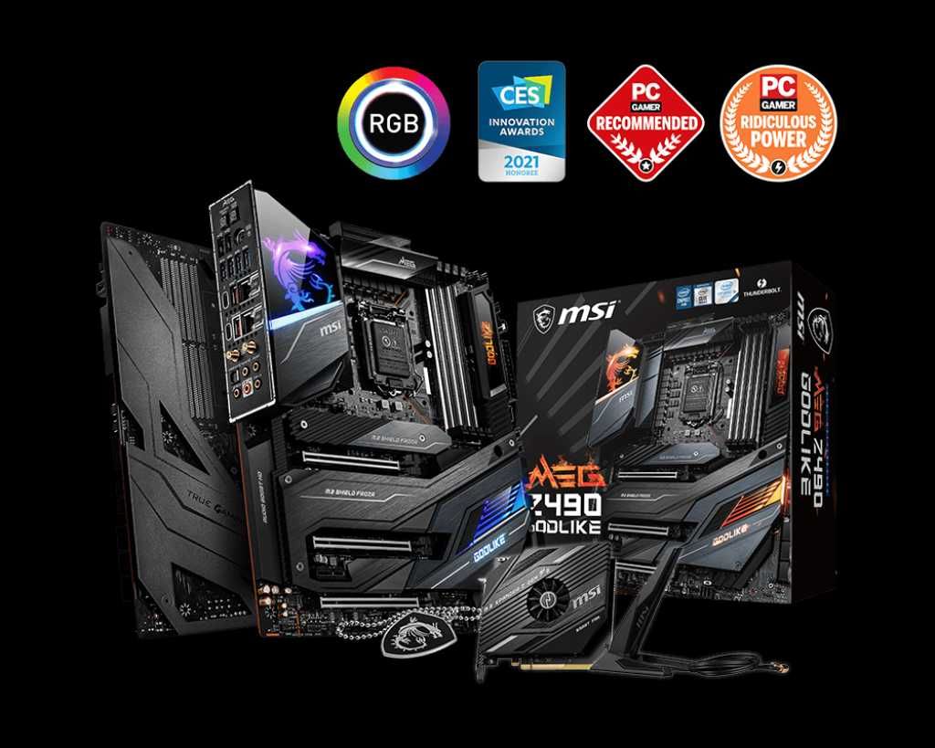 Материнська плата MSI MEG Z490 1200 GODLIKE 10GbE WiFi Bluetooth