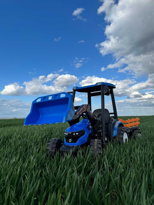Wielki traktor z kabiną 24V dla dzieci + łyżka pilot mp3 światła