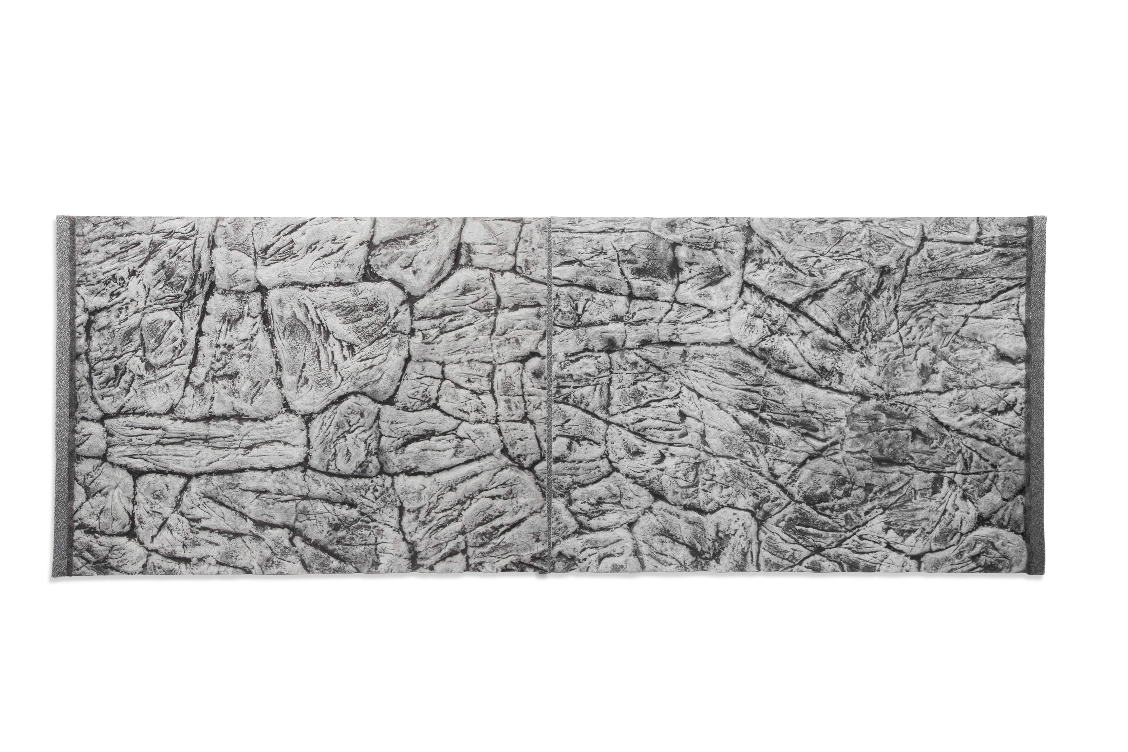 Tło Strukturalne do akwarium szare płaskie 150x50 cm.